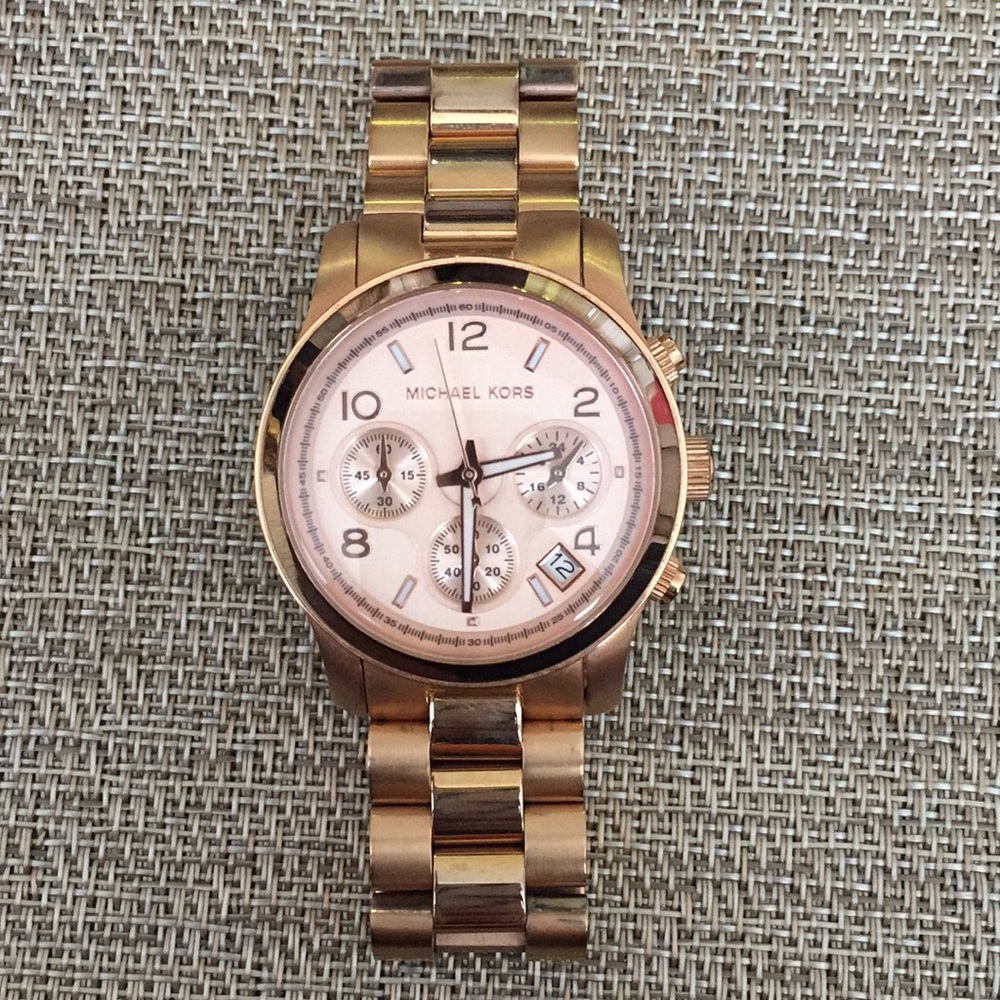 Michael Kors rose gold watch